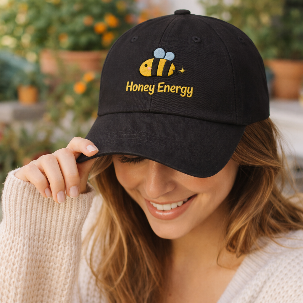 honey energy dad hat