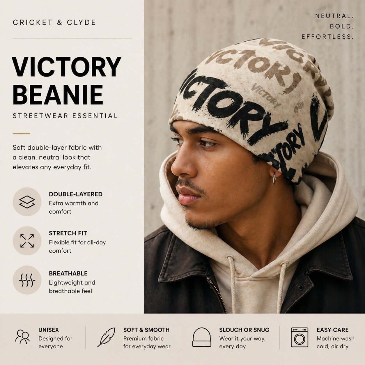 Victory Graffiti Beanie Hat