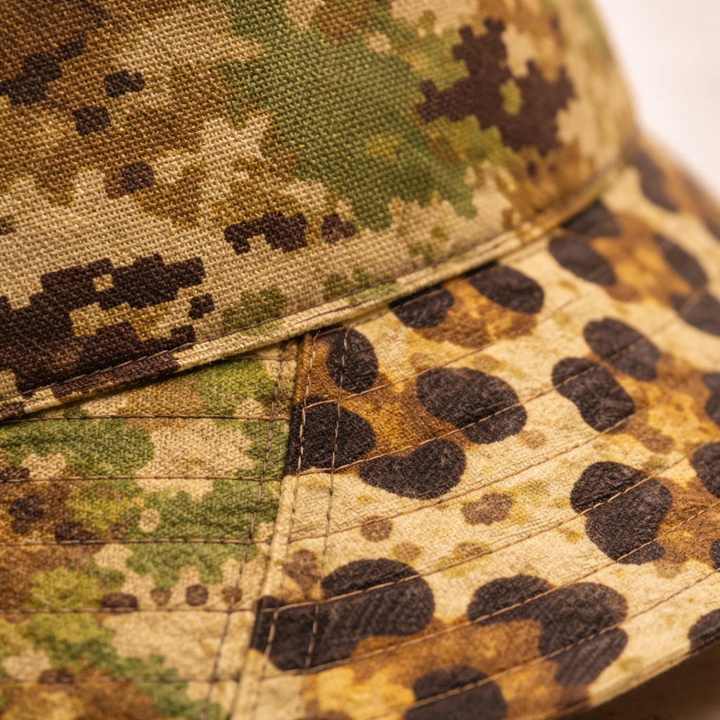 leopard camo reversible bucket hat
