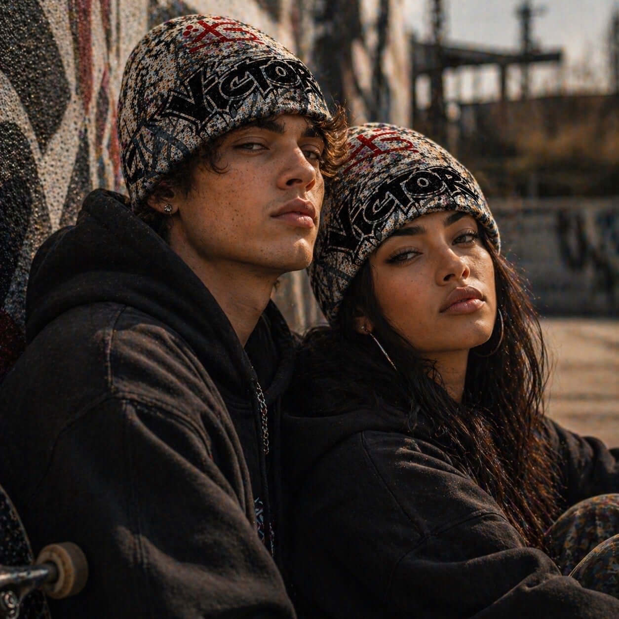 Victory Graffiti Beanie Hat