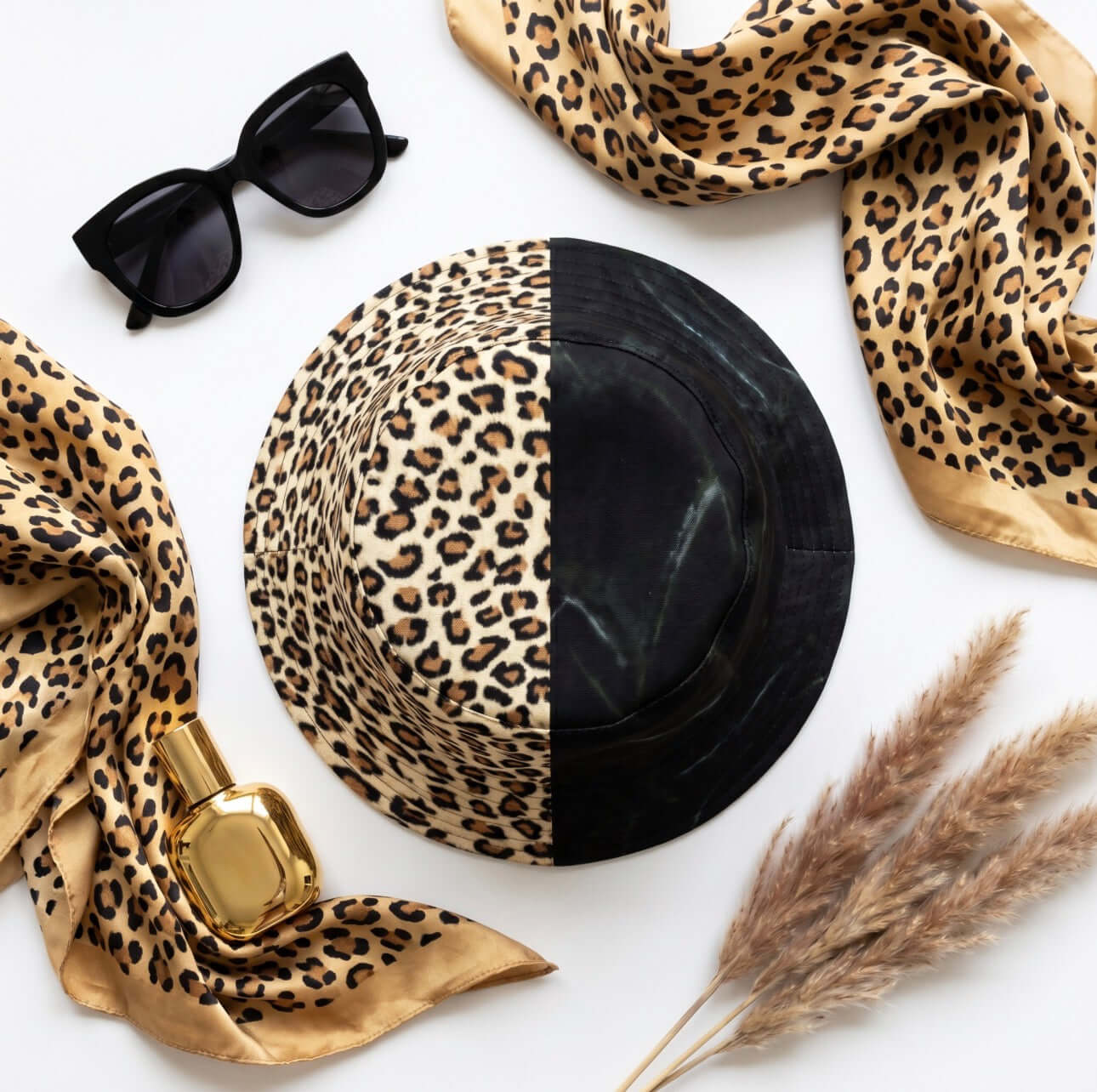 Reversible Leopard Bucket Hat
