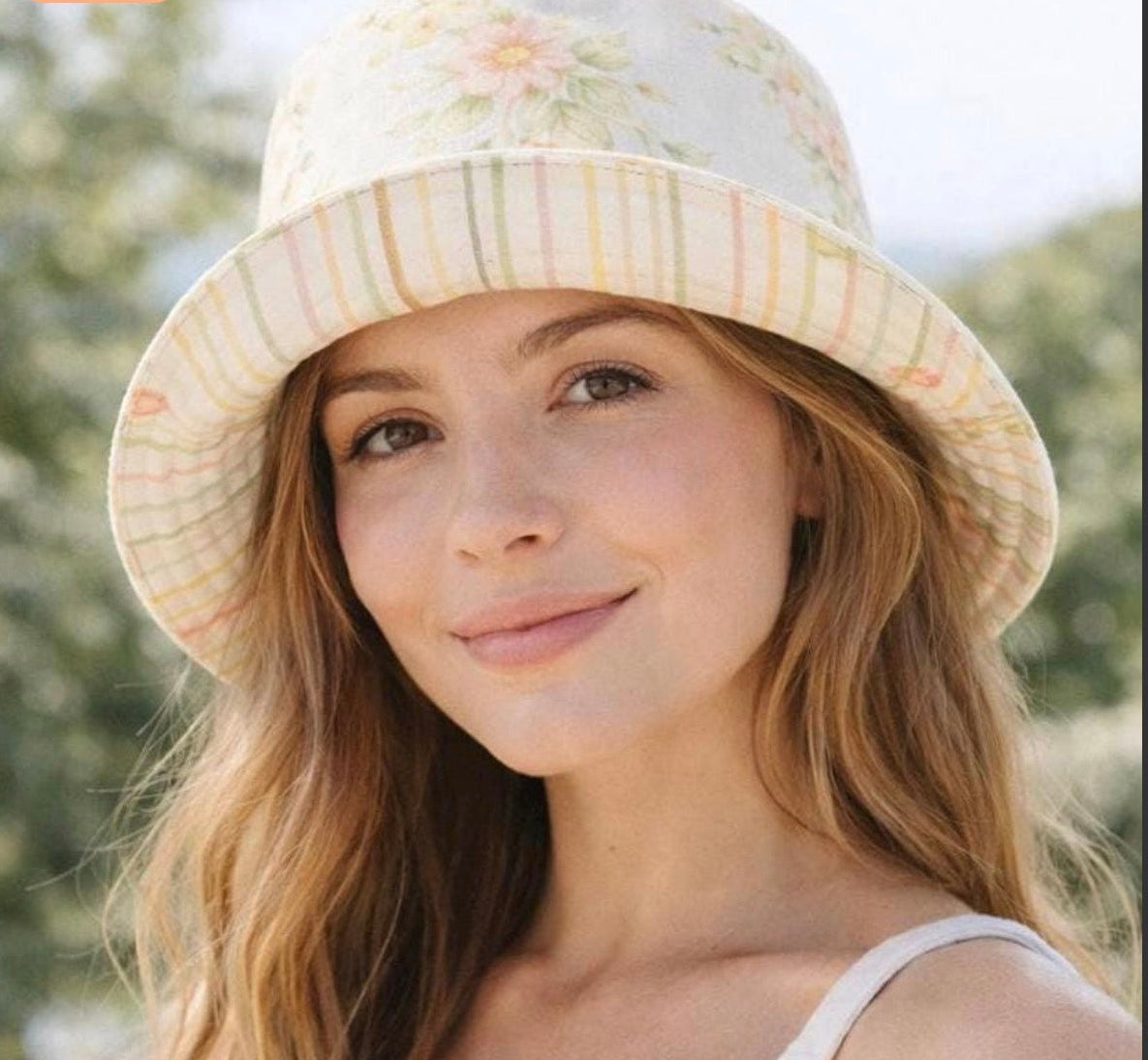 Reversible Floral Bucket Hat