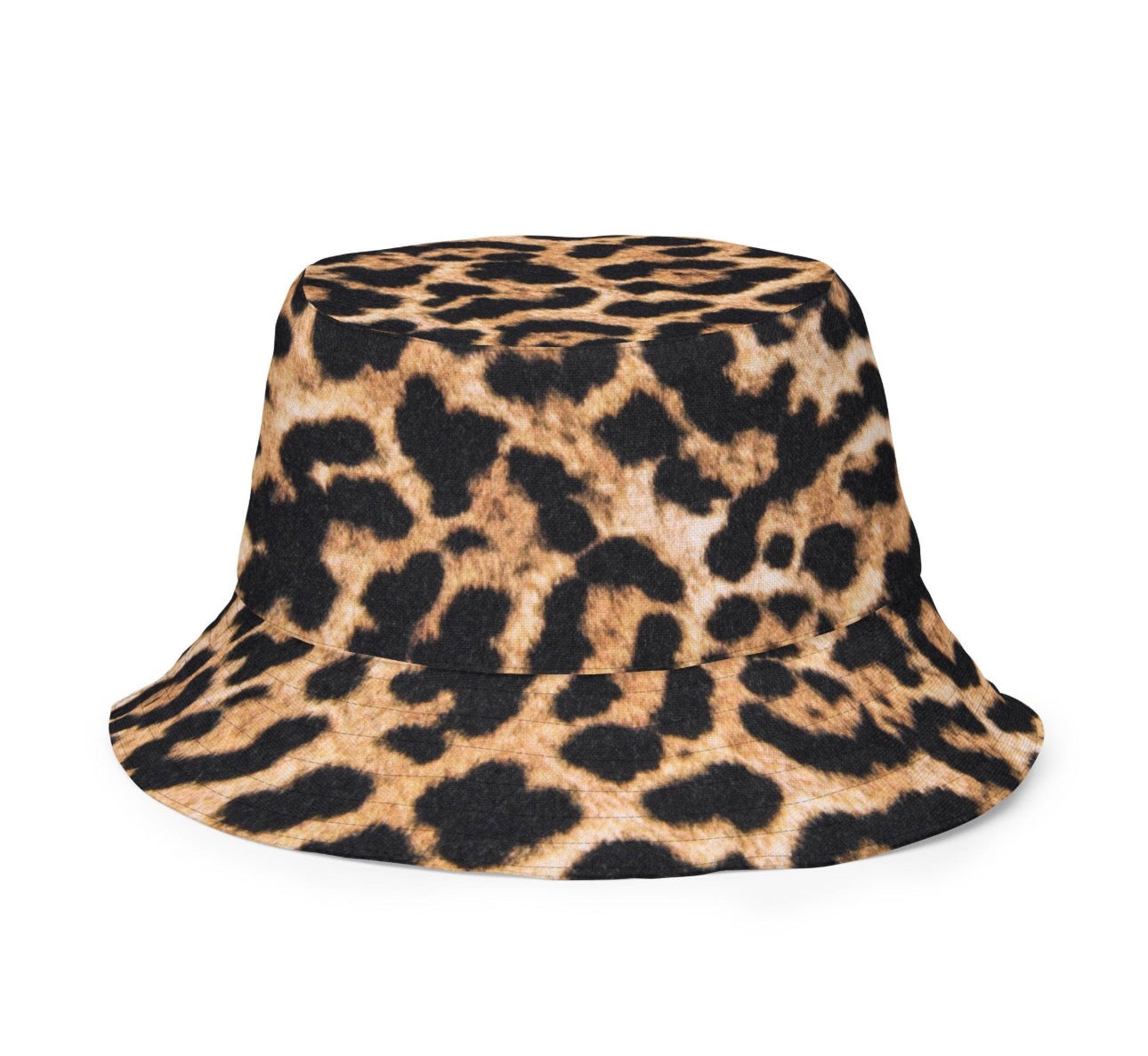 Reversible Leopard Floral Bucket Hat