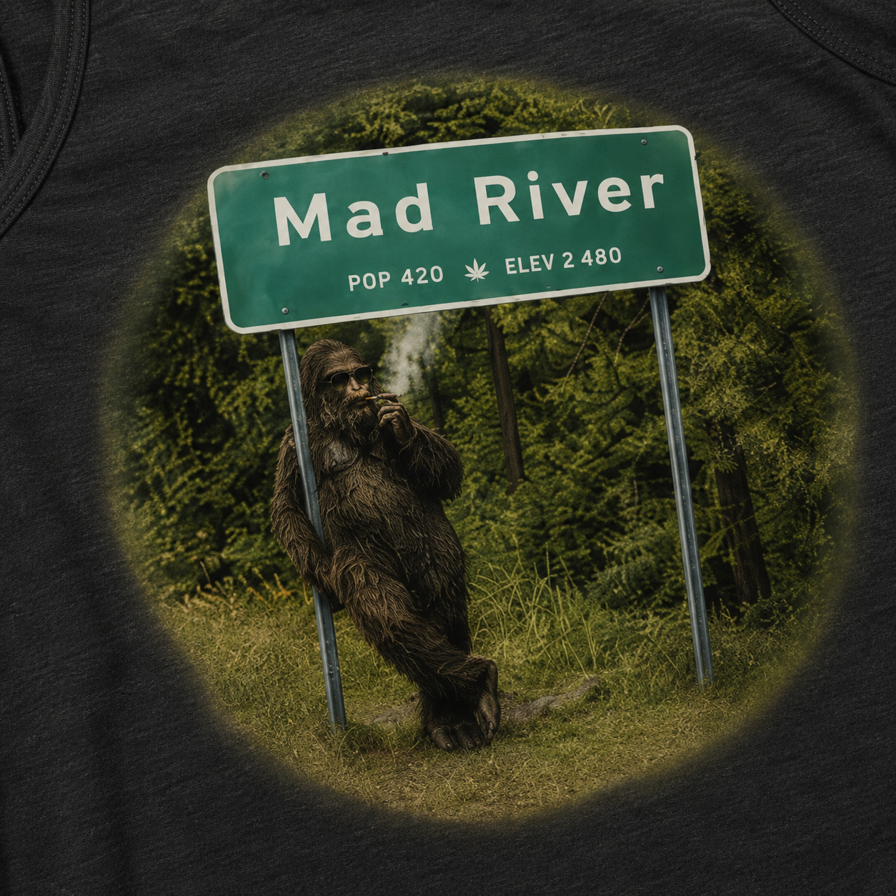 Mad River 420 Bigfoot Premium Tank Top | Humboldt County Inspired Graphic Tank