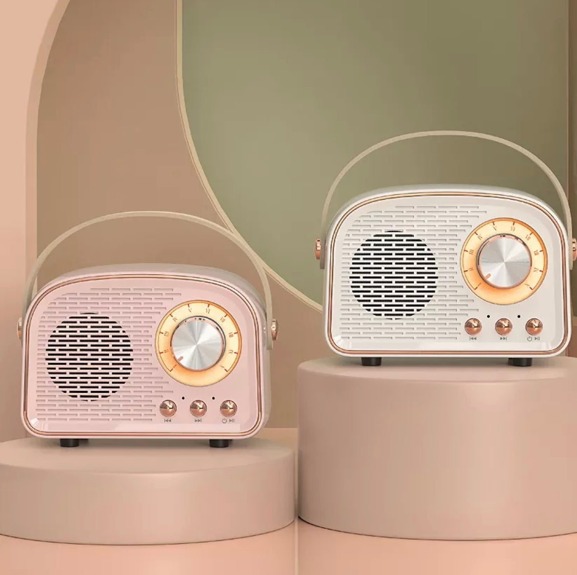 Retro Mini Bluetooth Speaker – Wireless Vintage Style, Clear Stereo Sound