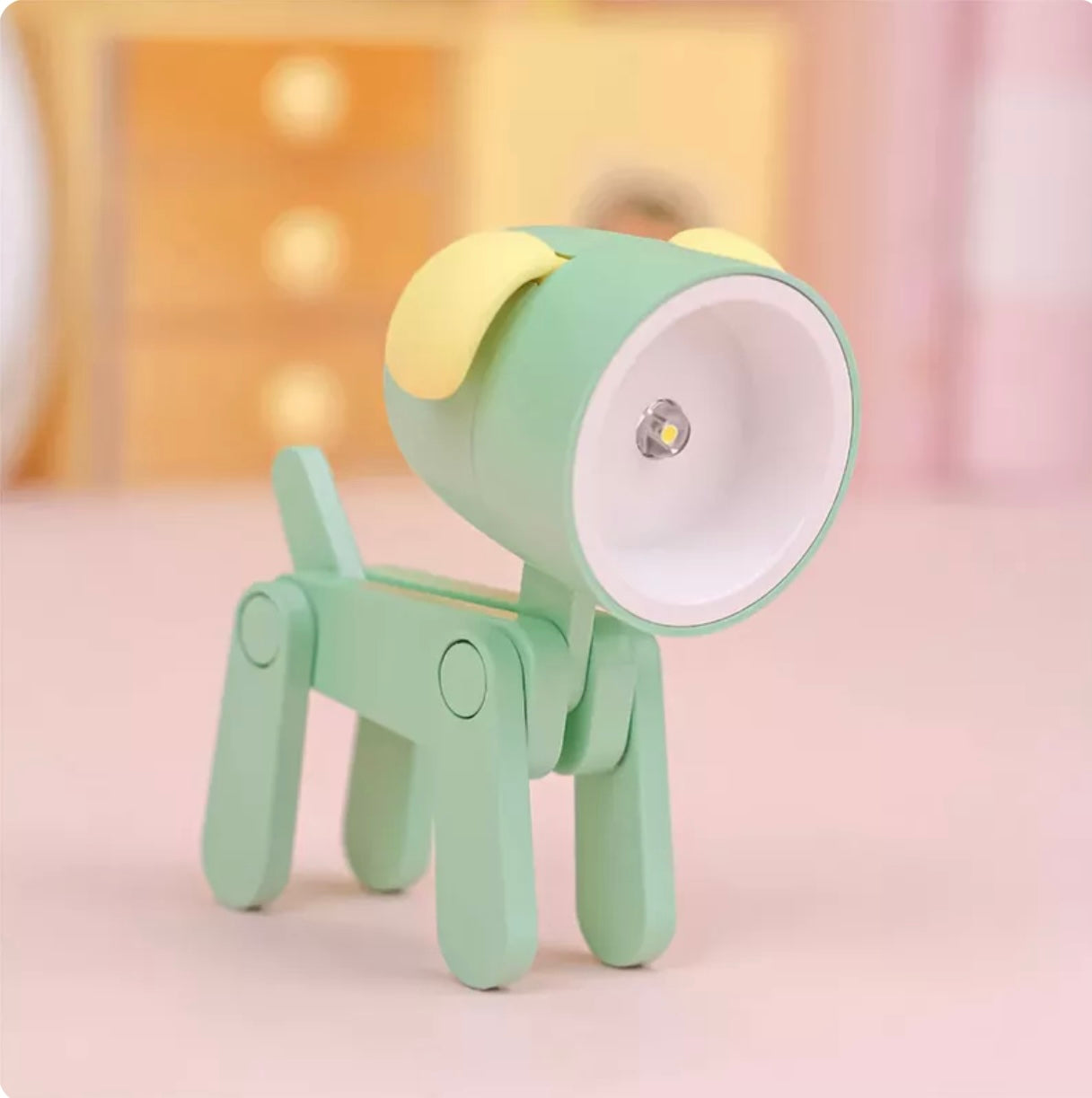 Kawaii Pet Night Light – Dog & Deer Desk Lamp