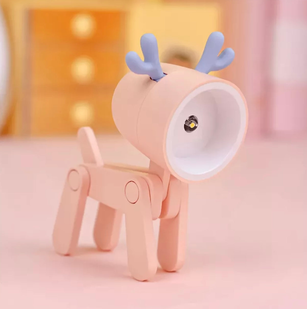 Kawaii Pet Night Light – Dog & Deer Desk Lamp