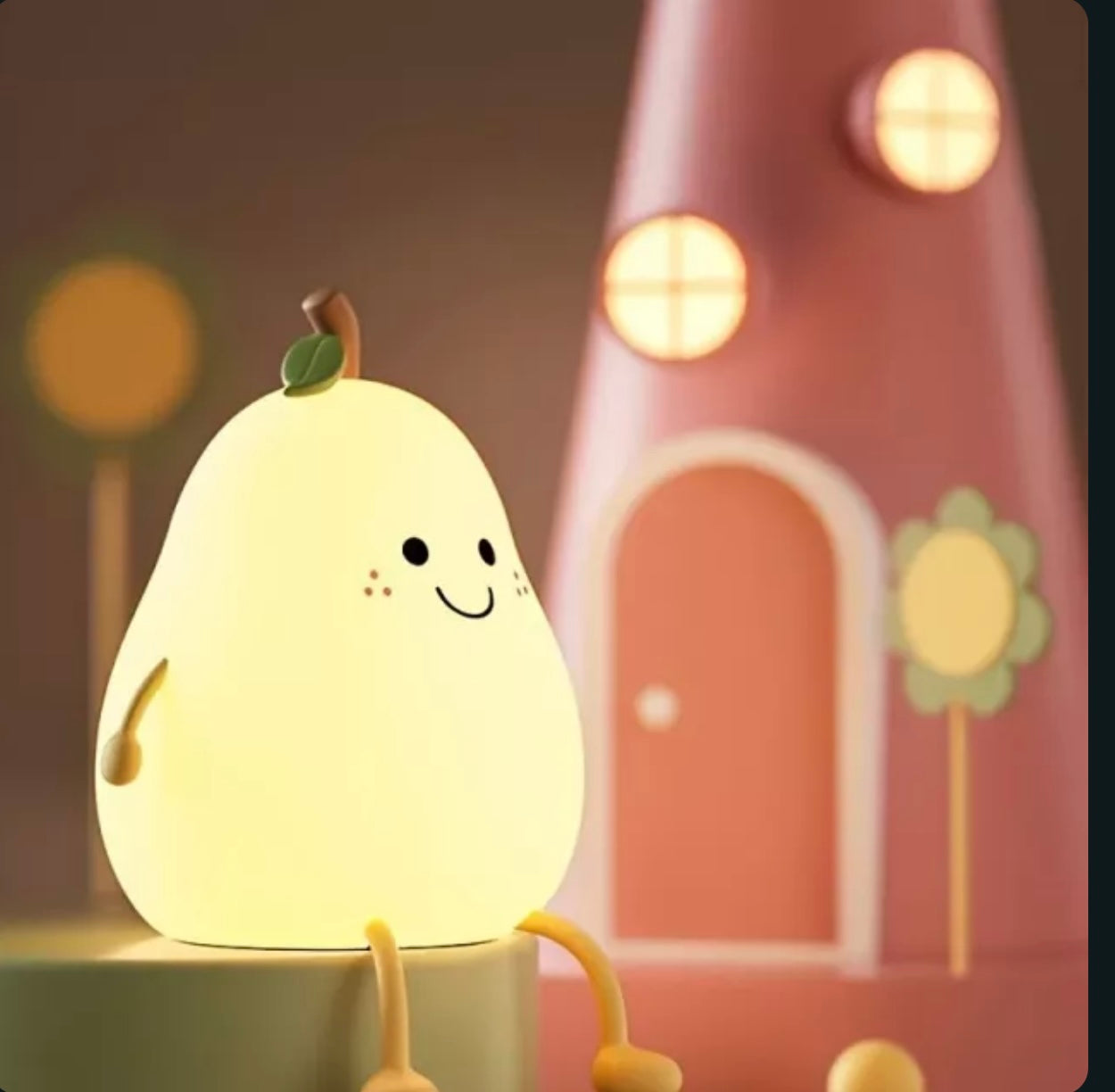 Adorable Pear-Shaped Nursery Night Light