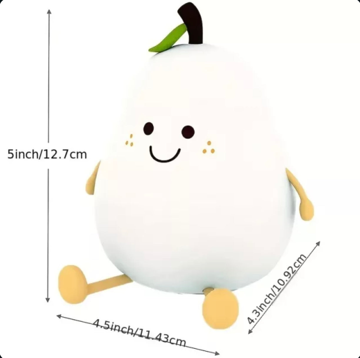 Adorable Pear-Shaped Nursery Night Light