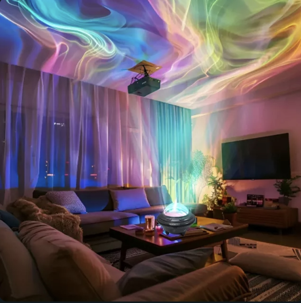 Starlight Aurora Projector Night Light – Magical LED Light Show for Relaxation & Décor