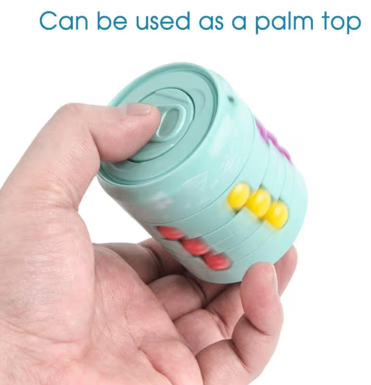 Colorful magic rotating fidget puzzle toy for stress relief and focu