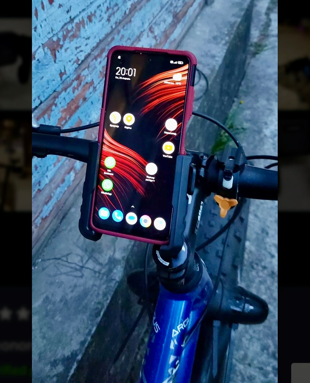 360° Rotating Bike & Motorcycle Phone Holder – Secure, Shockproof & Universal Fit