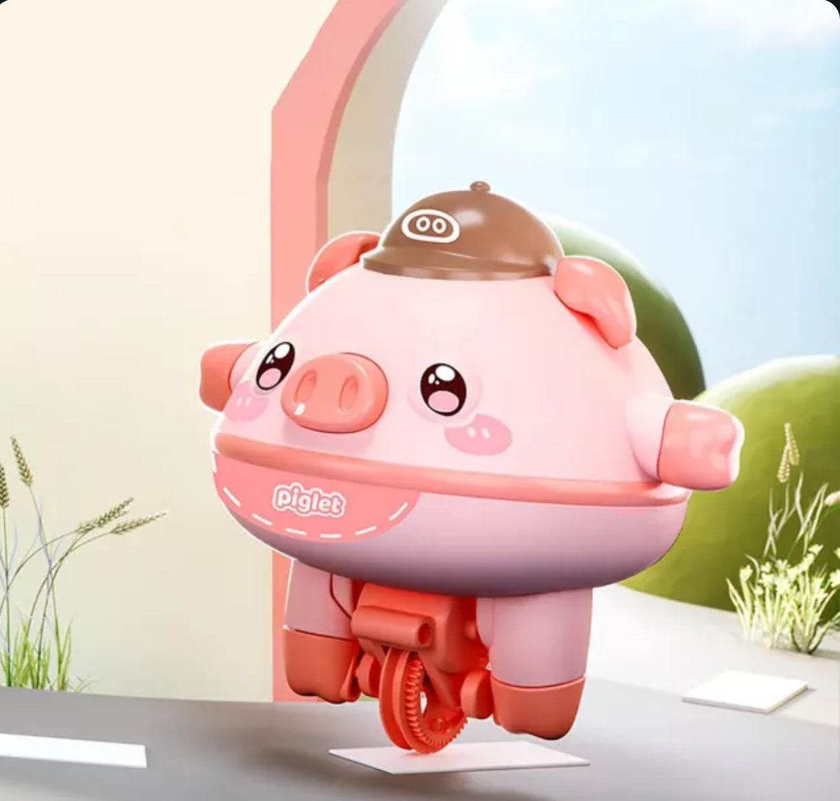 Tumbler Pig Unicycle Toy – Electric Balancing Pig on a Wire