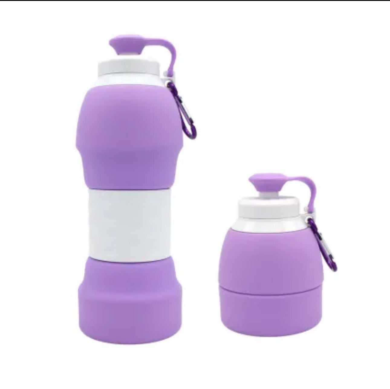 EcofloStow™ Collapsible Silicone Water Bottle – 20 oz | Eco-Friendly, BPA-Free, 7 Vibrant Colors