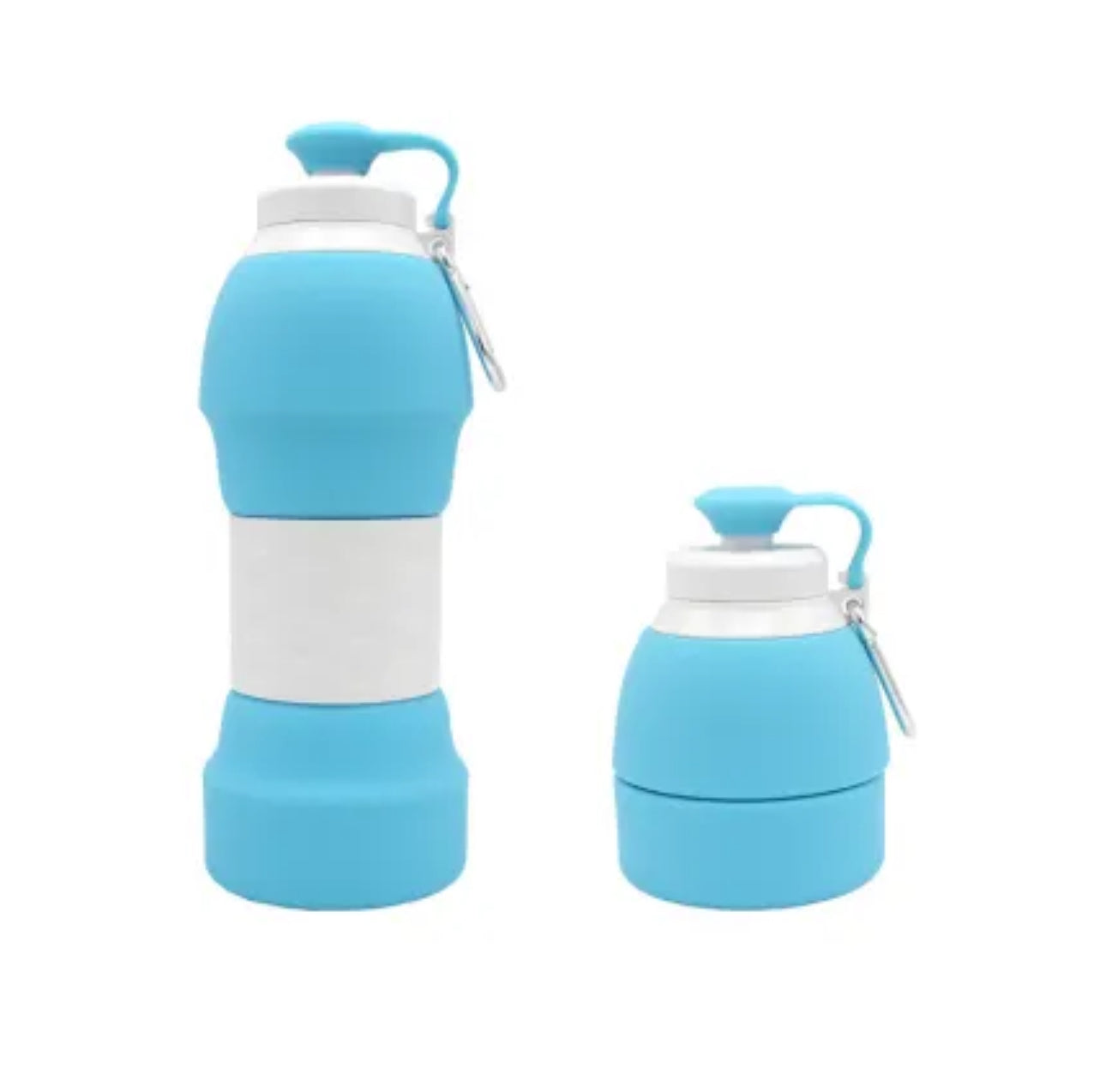 EcofloStow™ Collapsible Silicone Water Bottle – 20 oz | Eco-Friendly, BPA-Free, 7 Vibrant Colors
