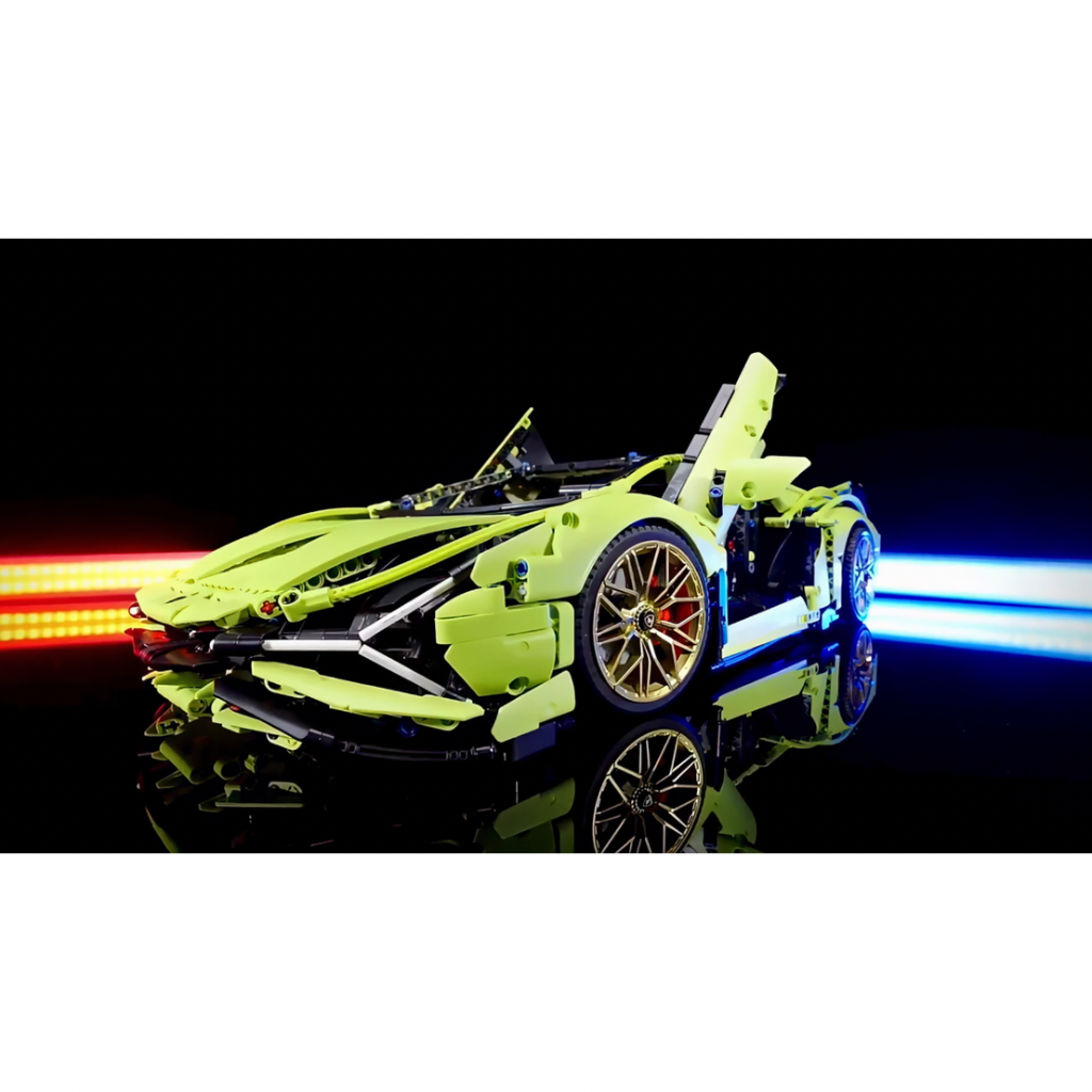 Racing Supercar Model Building Blocks Set – 1280PCS Electric Powered