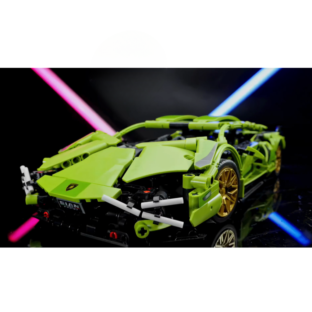 Racing Supercar Model Building Blocks Set – 1280PCS Electric Powered