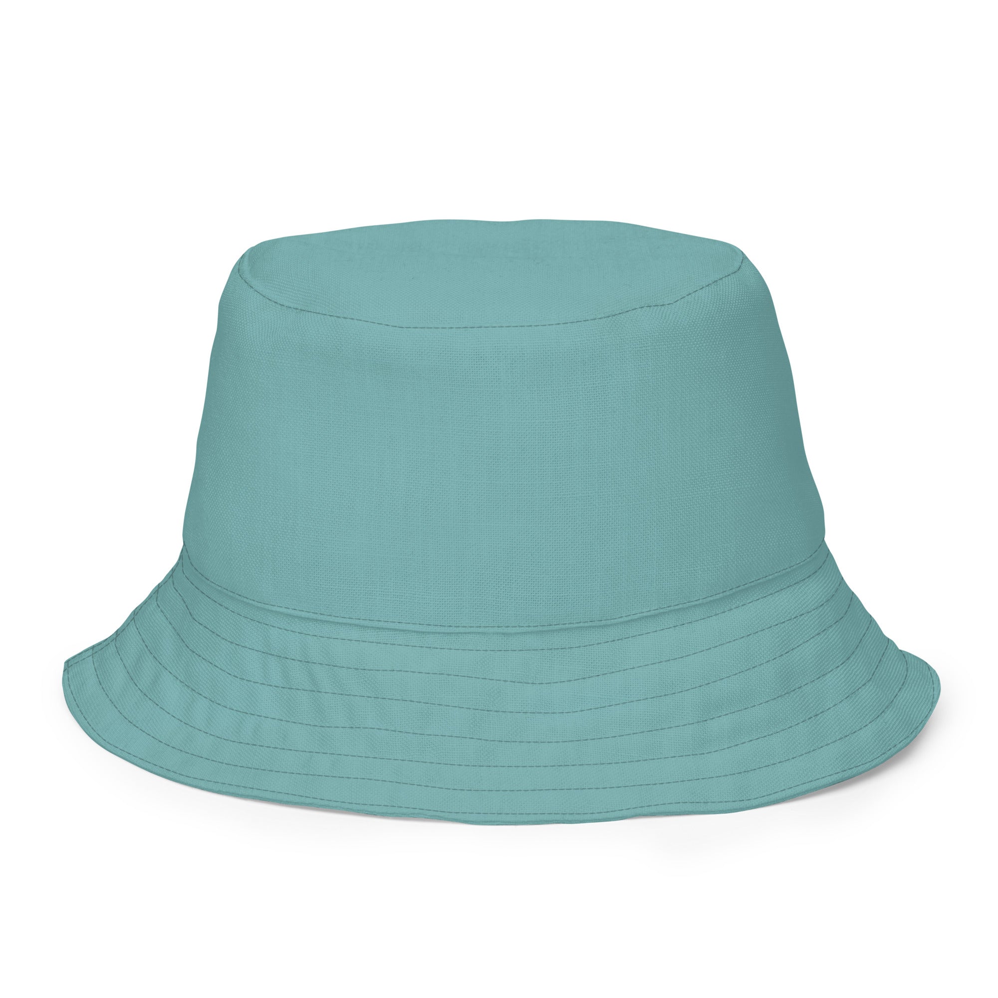 Reversible Plaid Teal Bucket Hat