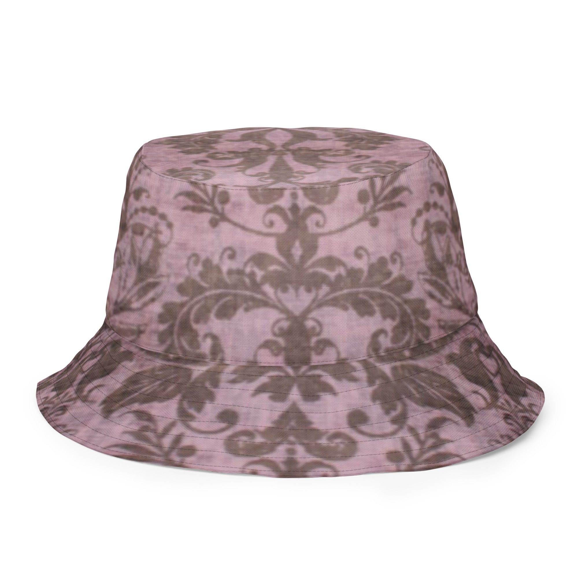 Reversible Plum Plaid Bucket Hat