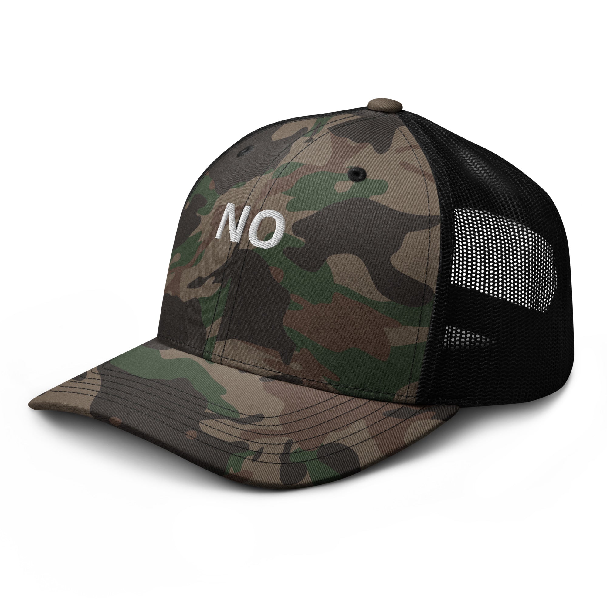 no camo trucker hat