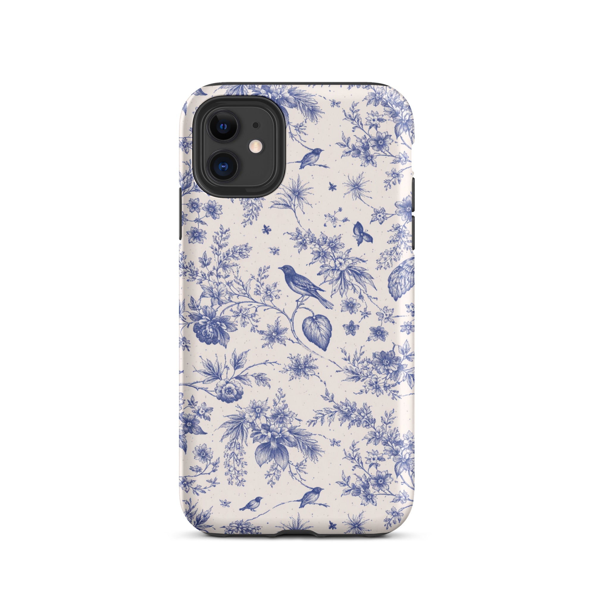 Elegant Blue Toile iPhone Case