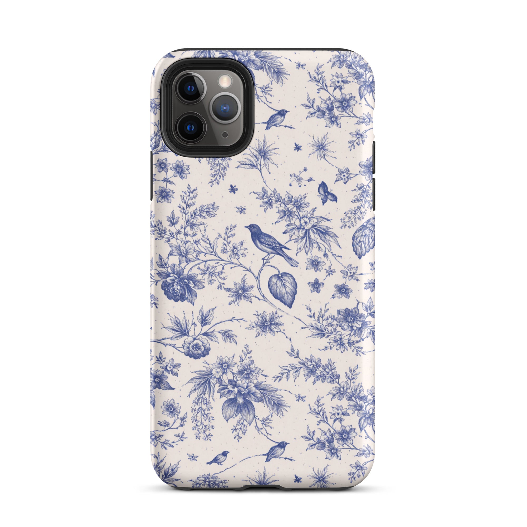 Elegant Blue Toile iPhone Case
