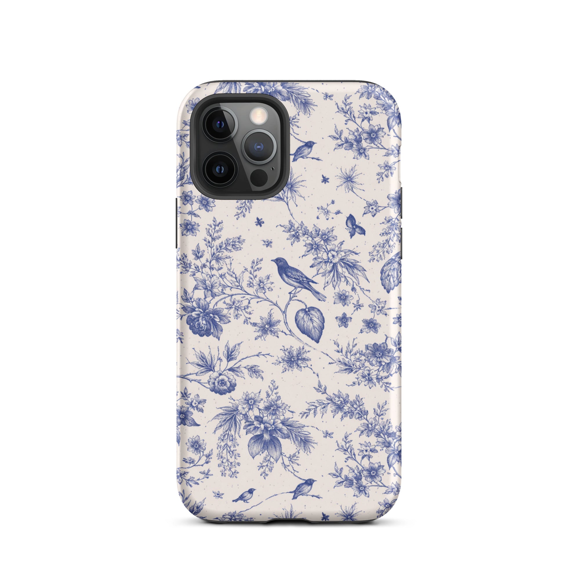 Elegant Blue Toile iPhone Case