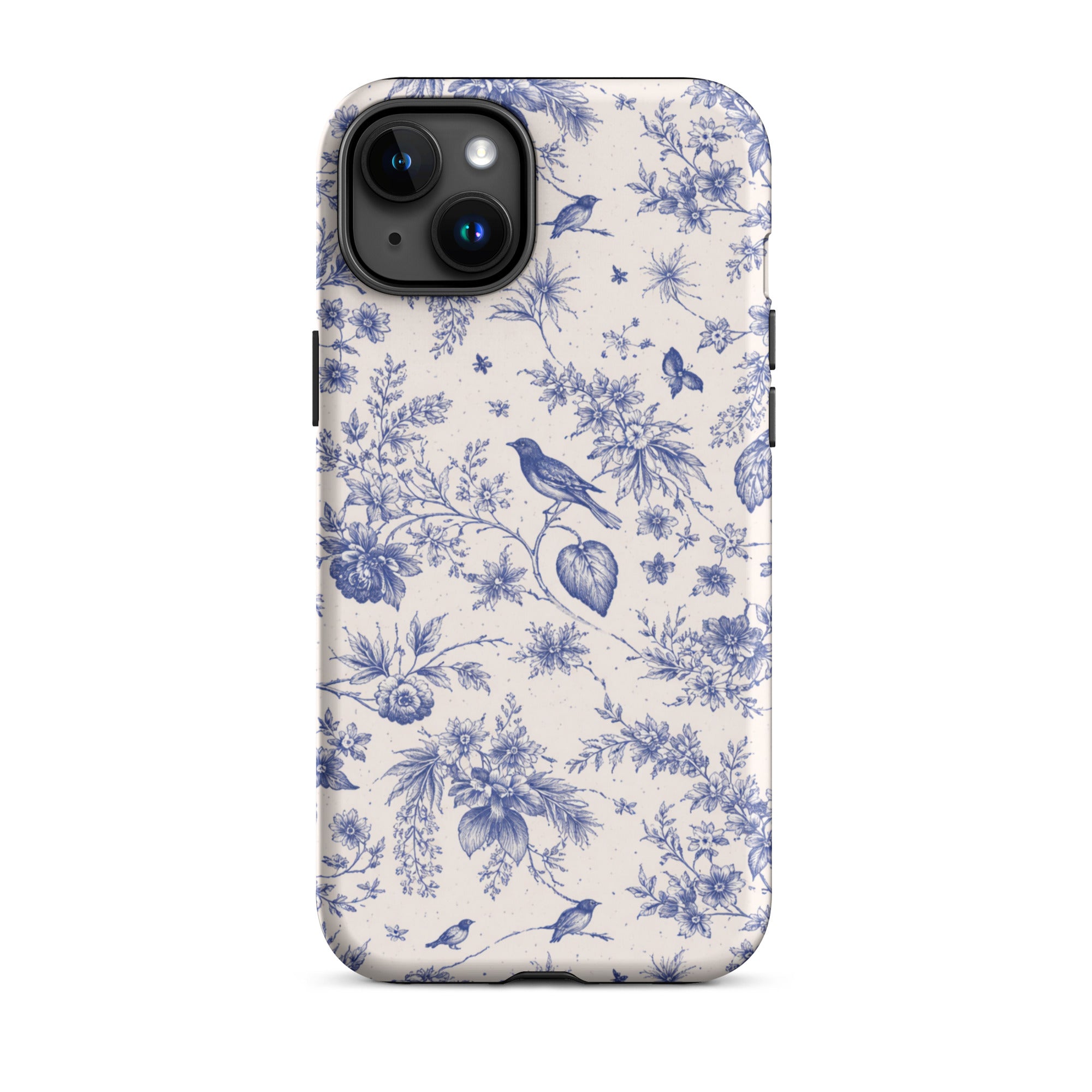 Elegant Blue Toile iPhone Case