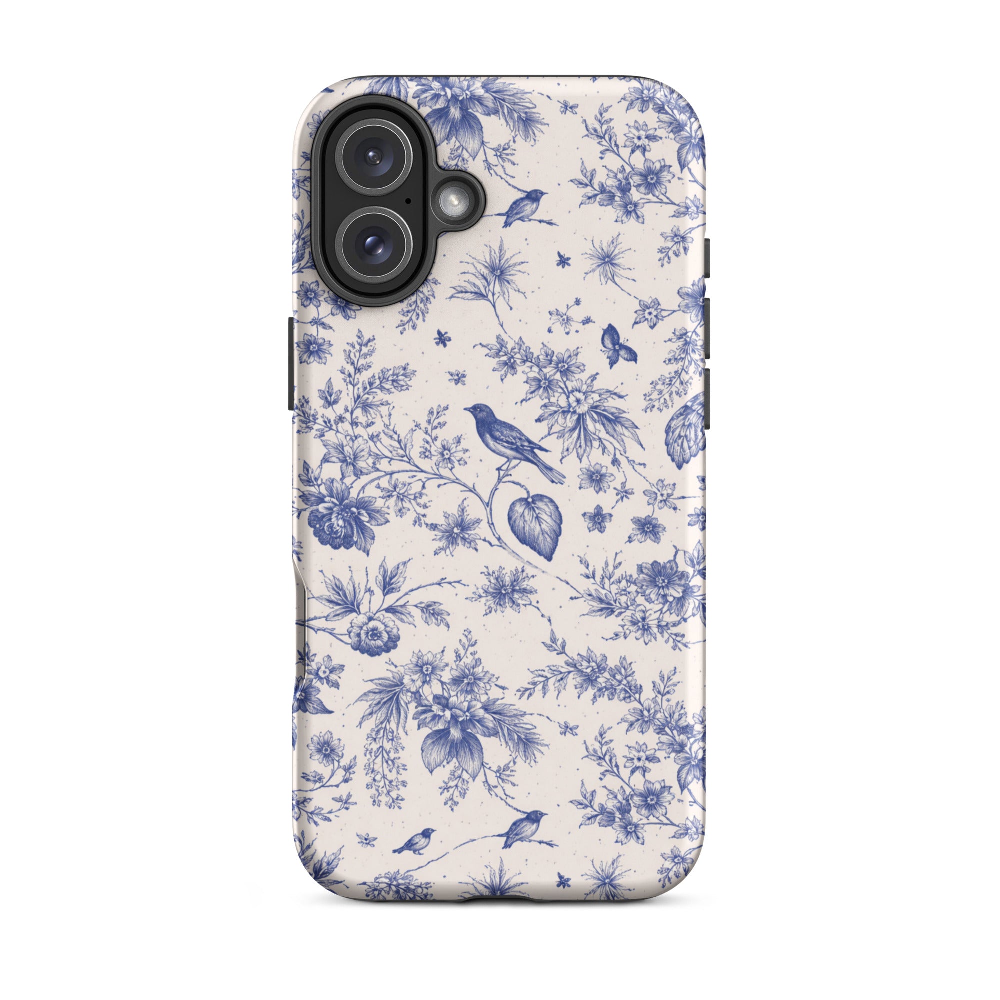 Elegant Blue Toile iPhone Case