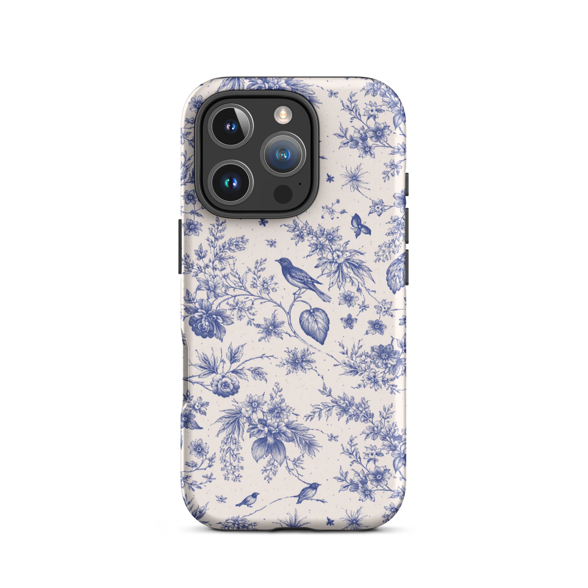 Elegant Blue Toile iPhone Case