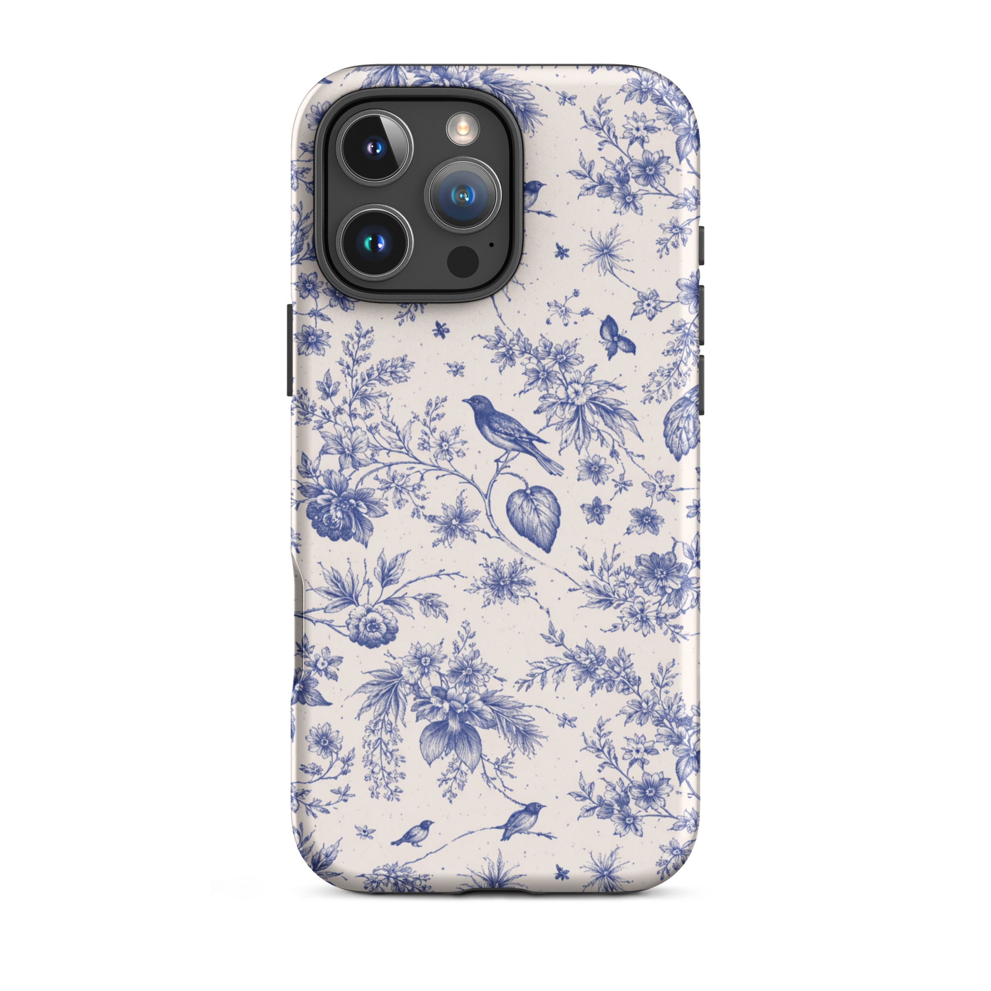 Elegant Blue Toile iPhone Case