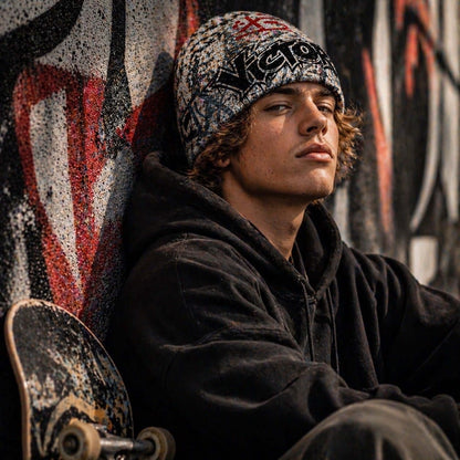 Victory Graffiti Beanie Hat