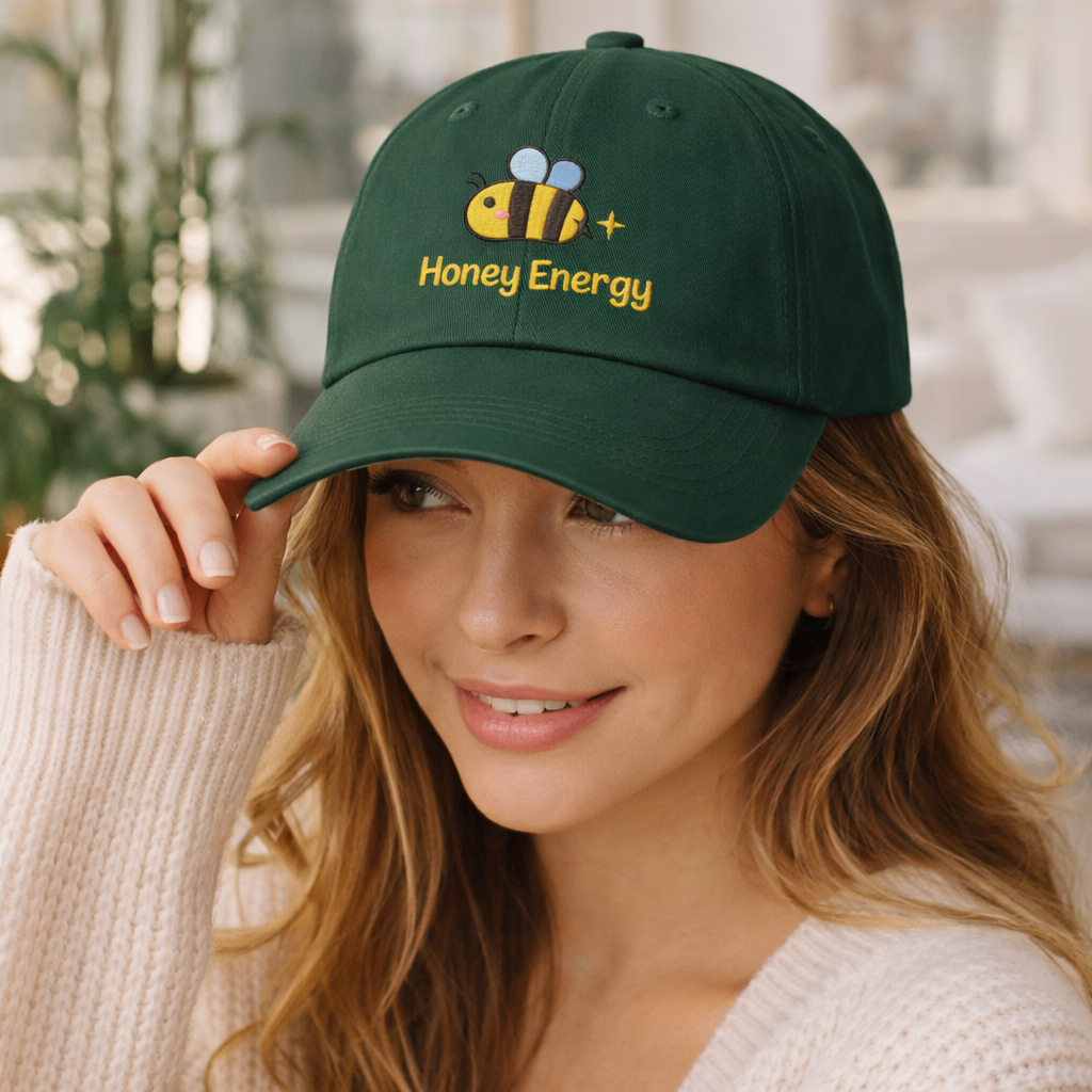honey energy dad hat