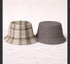 Reversible Neutral Plaid Bucket Hat