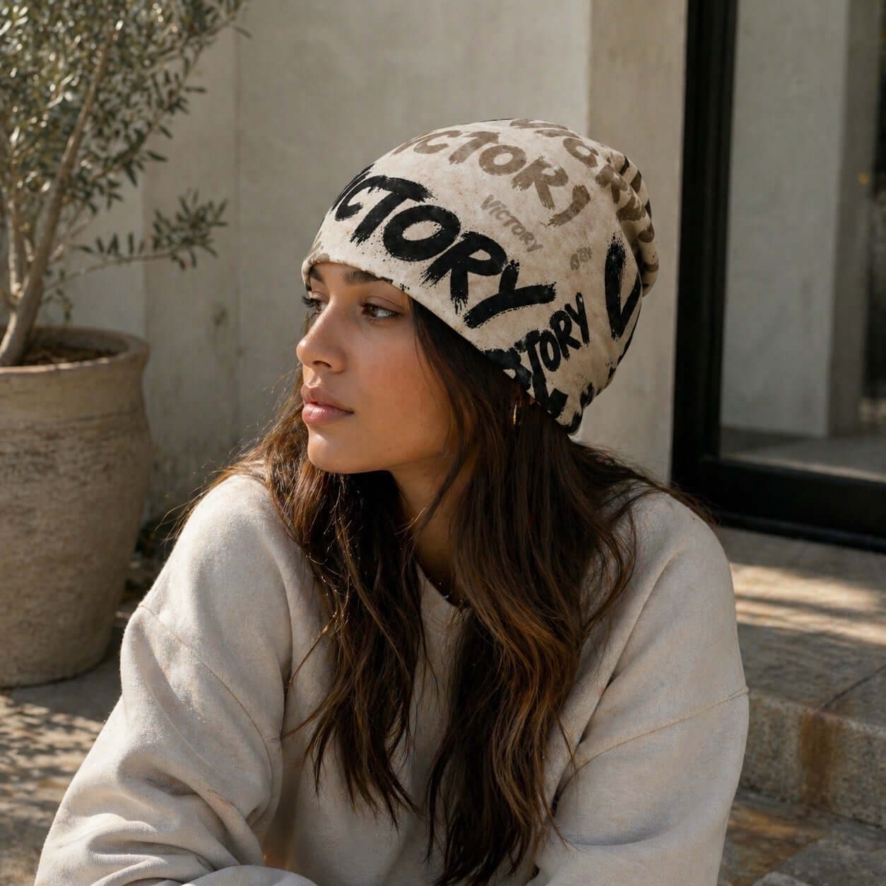 Victory Graffiti Beanie Hat