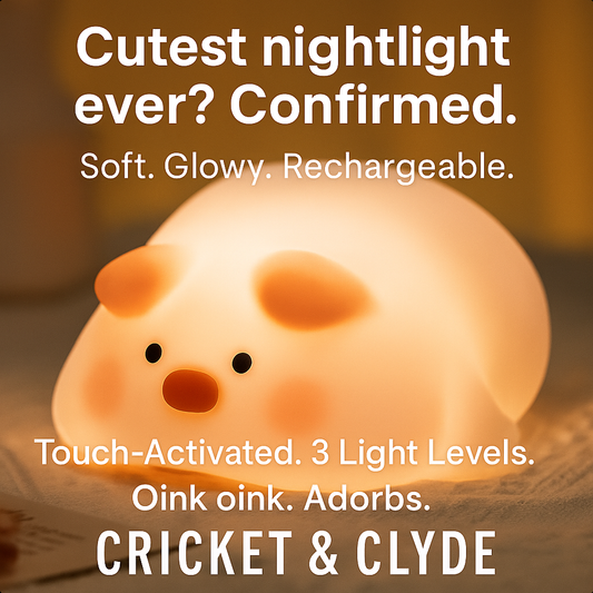 Pink Piggy LED Night Light
