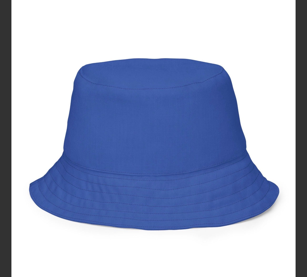 Reversible Colorful Plaid Blue Bucket Hat