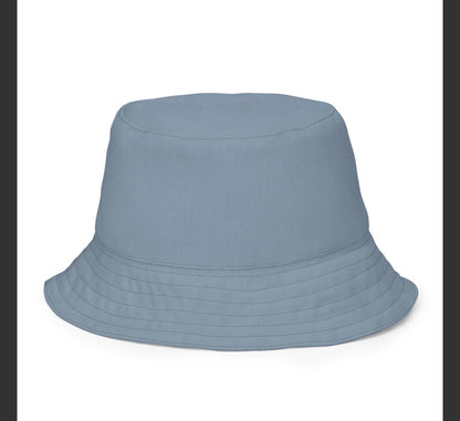 Reversible Blue Plaid Bucket Hat