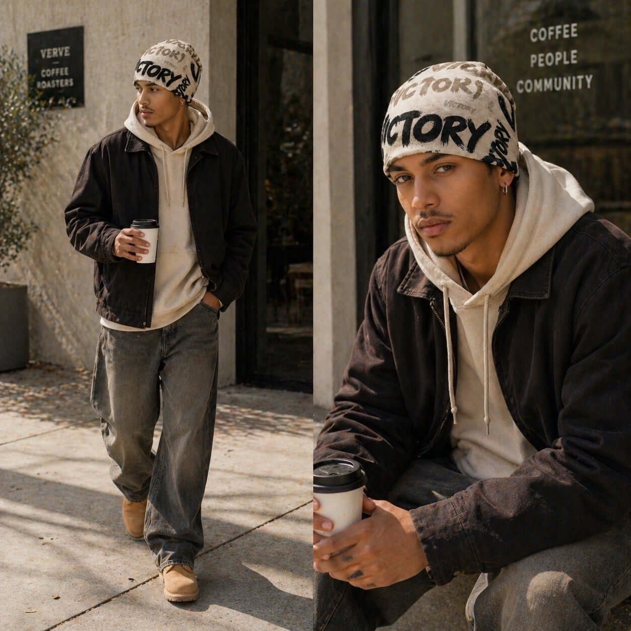Victory Graffiti Beanie Hat