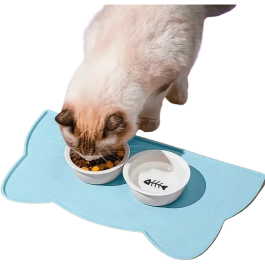 Silicone Pet Feeding Bowl Mat – Waterproof, Non-Slip & Easy to Clean (Dogs & Cats)