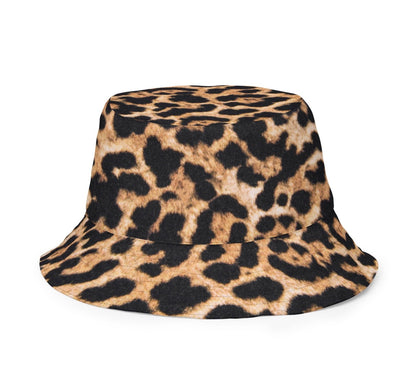 Reversible Leopard Floral Bucket Hat