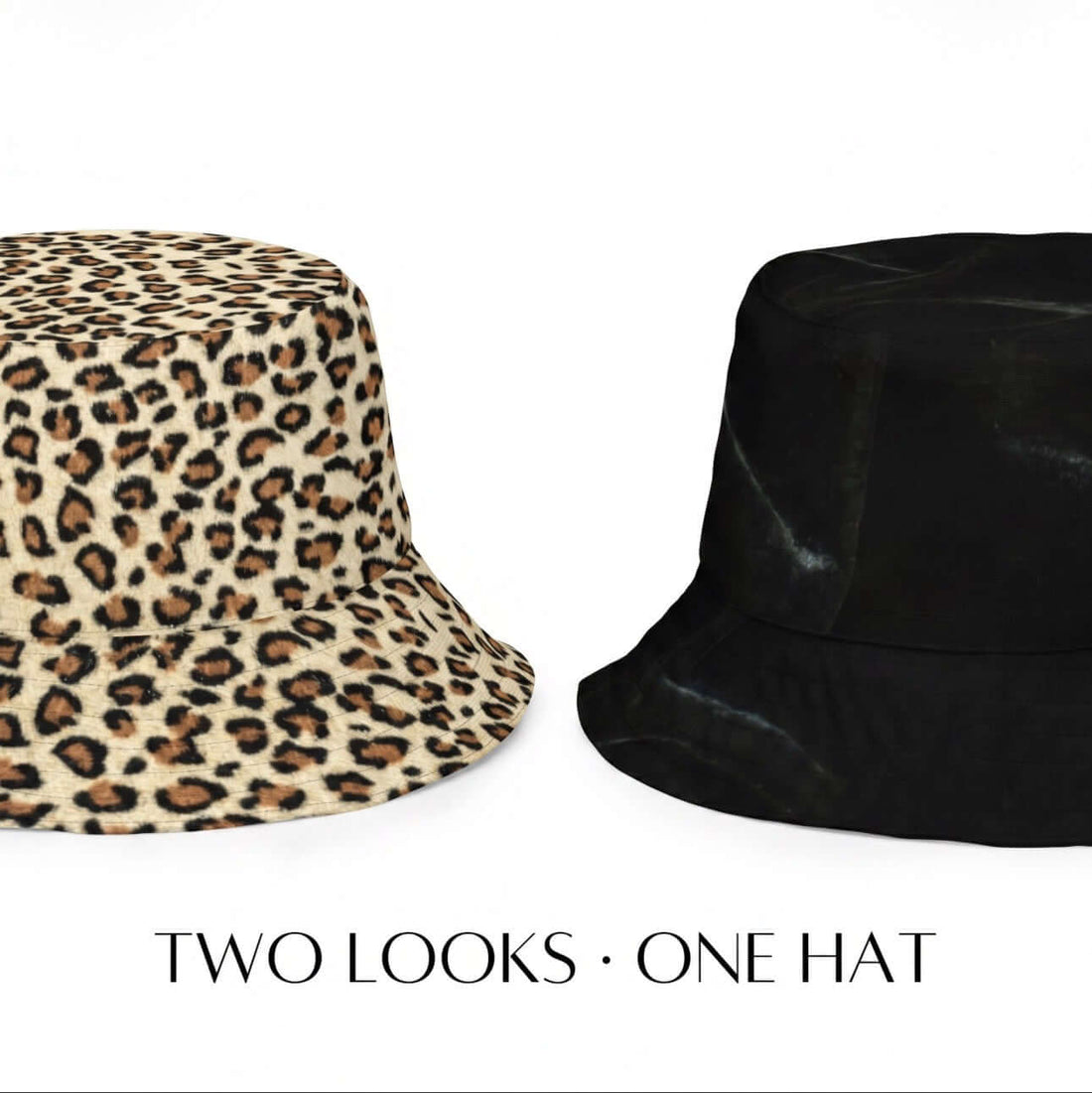 Reversible Leopard Bucket Hat