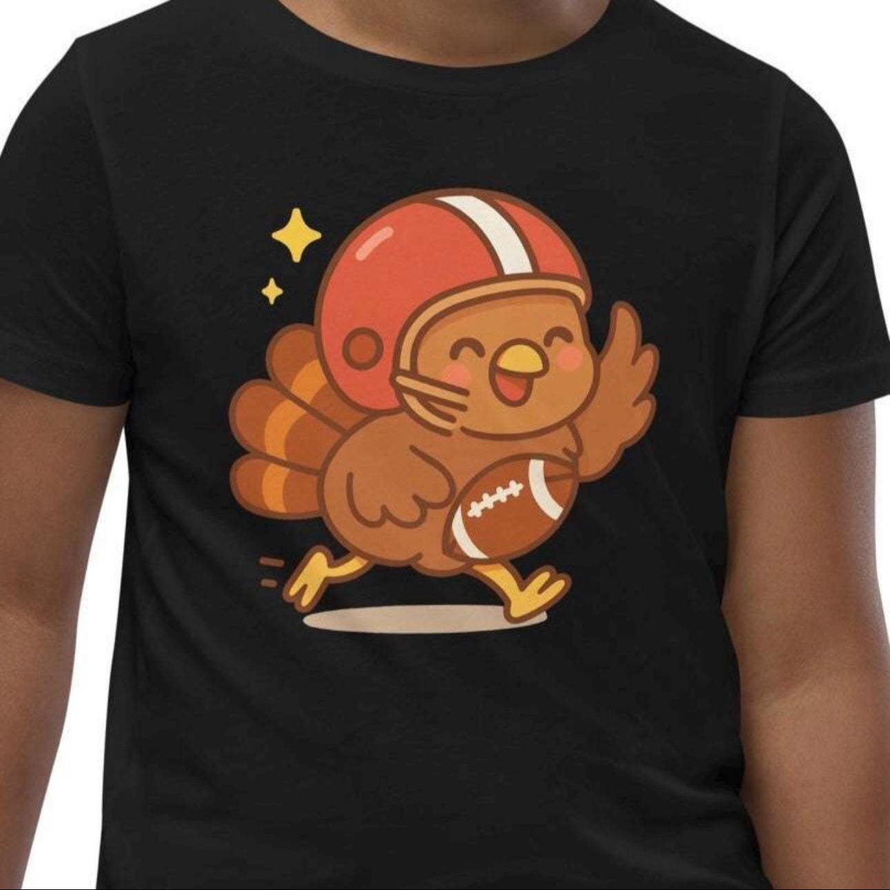 Cute Thanksgiving Shirt Kids Toddler, Football Turkey Tee Boys Girls, Turkey Day Football Shirt, Adorable Sports Turkey Gift Fall Outfit