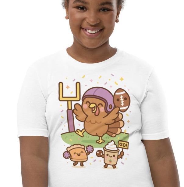 Kids Thanksgiving Shirt, Grateful Turkey Tee, Fall Gift