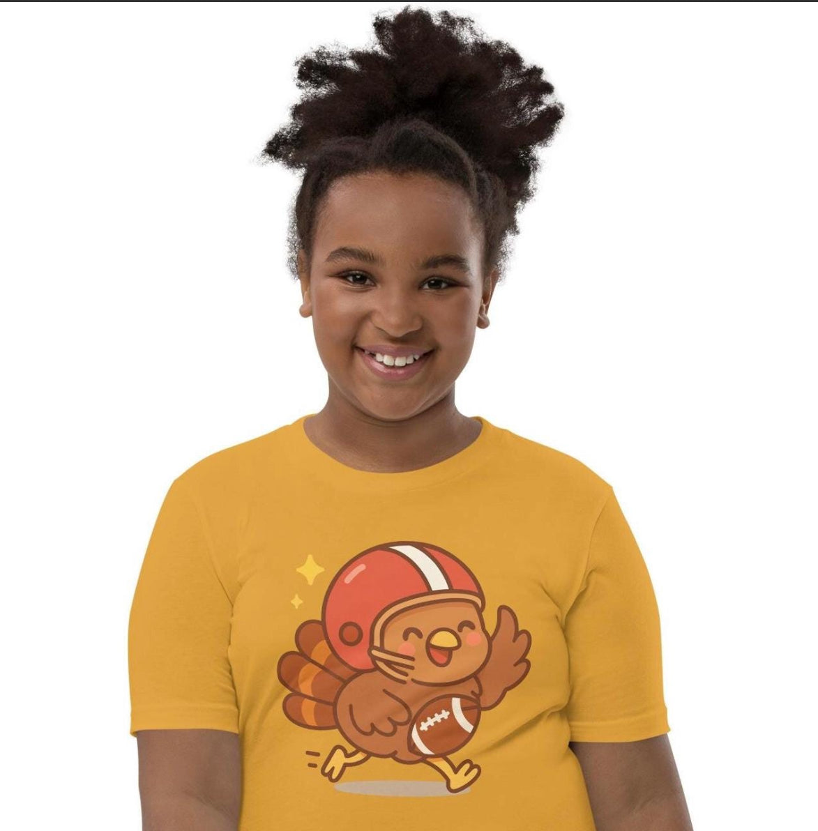 Cute Thanksgiving Shirt Kids Toddler, Football Turkey Tee Boys Girls, Turkey Day Football Shirt, Adorable Sports Turkey Gift Fall Outfit