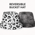 Reversible Charcoal Leopard Bucket Hat