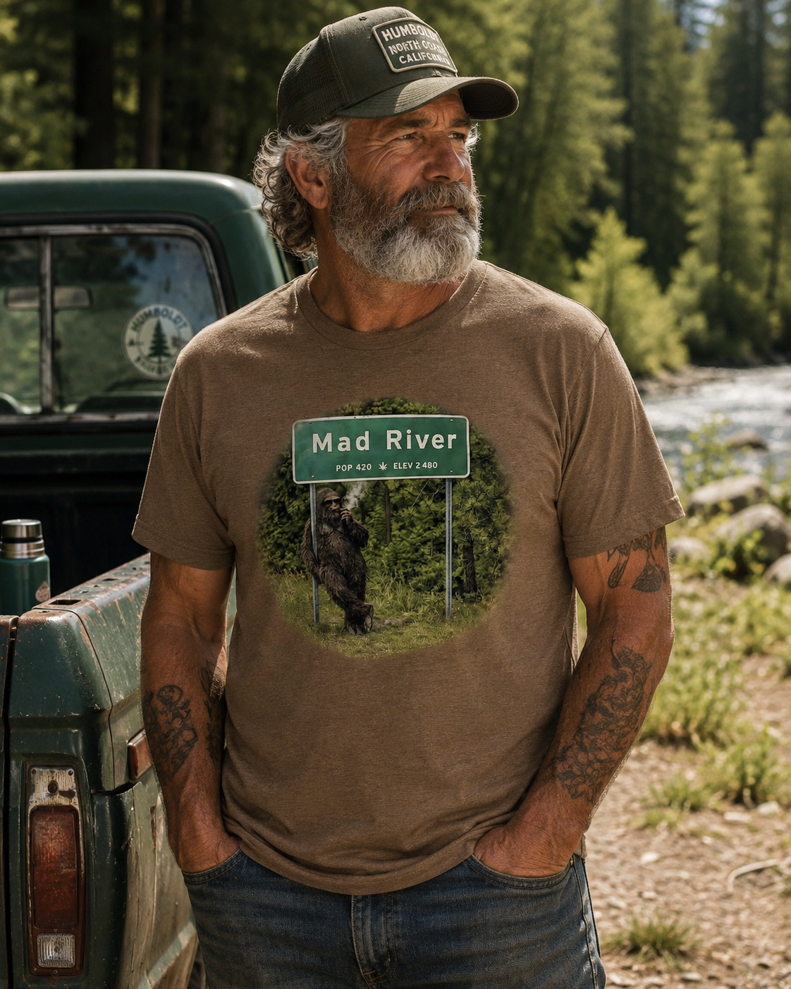 Mad River Pop. 420 Unisex t-shirt