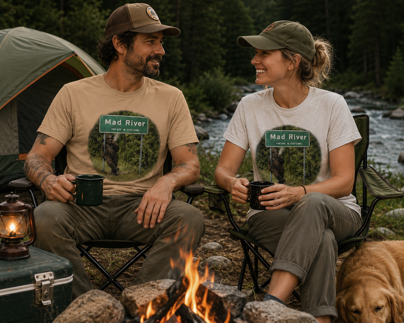 Mad River Pop. 420 Unisex t-shirt