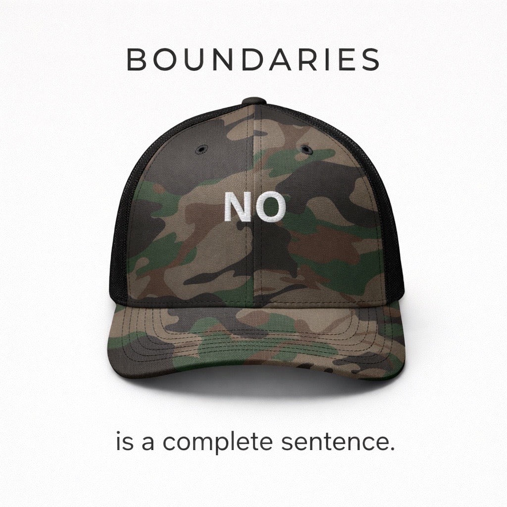 no camo trucker hat