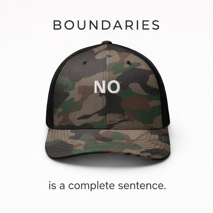 no camo trucker hat